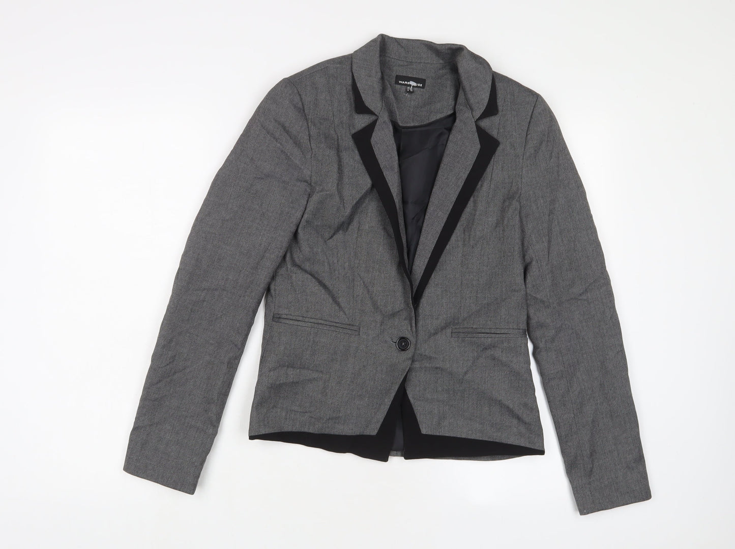 Womens UK Size 10 Warehouse Grey Jacket