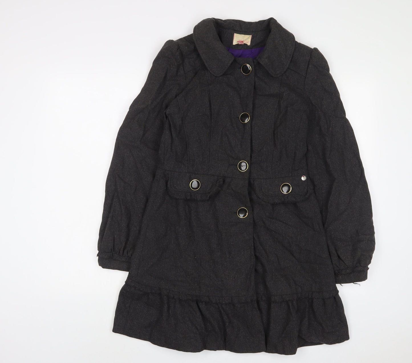 Womens UK Size 10 Miso Grey Overcoat