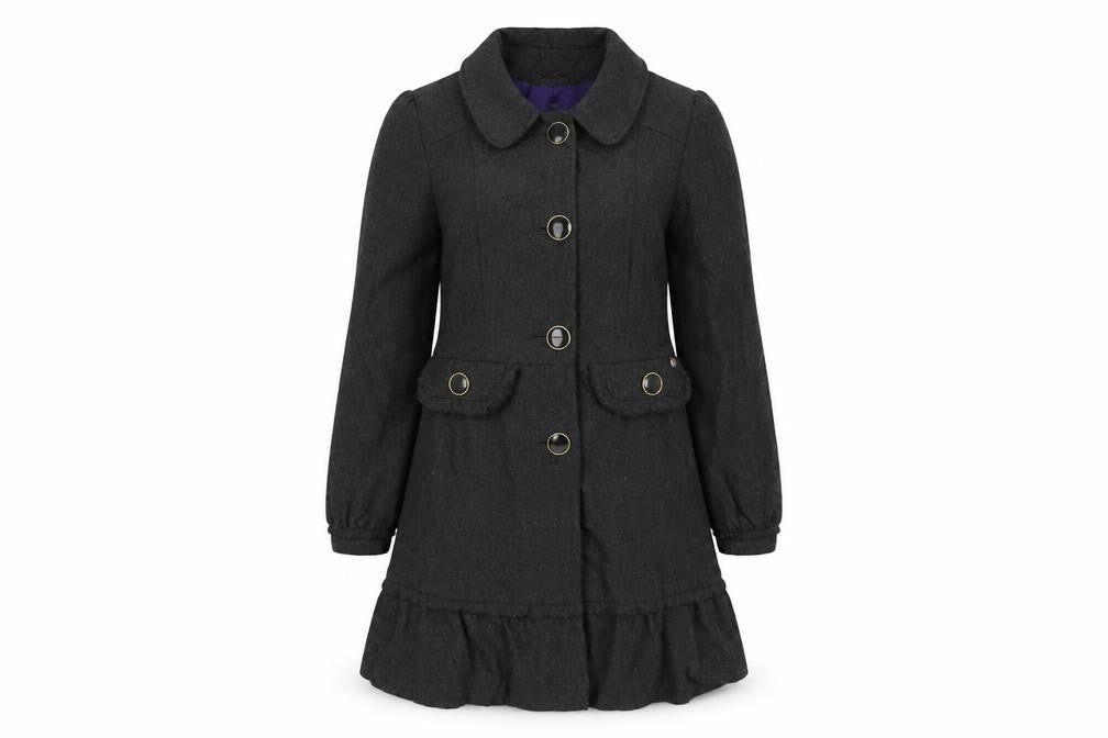 Womens UK Size 10 Miso Grey Overcoat