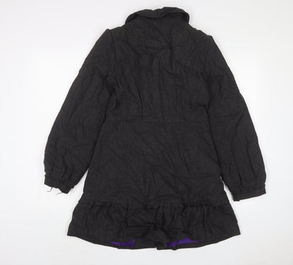 Womens UK Size 10 Miso Grey Overcoat