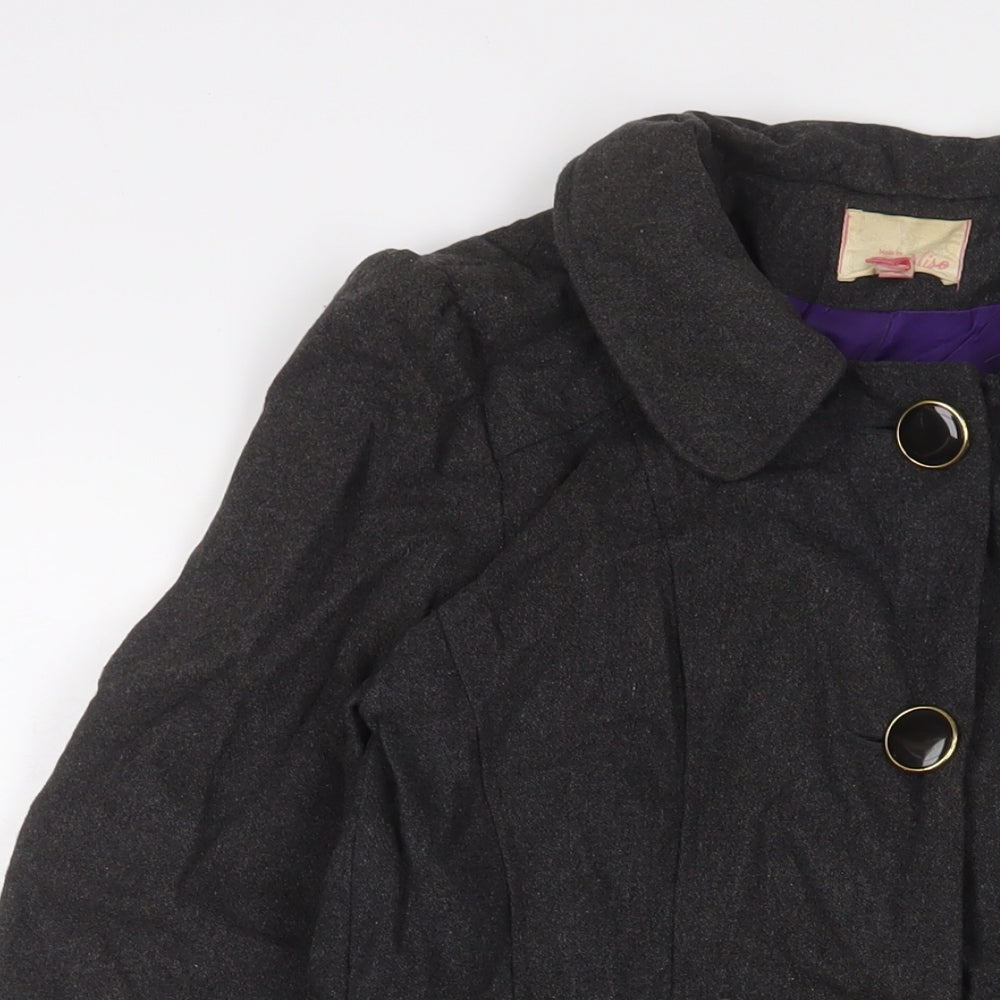 Womens UK Size 10 Miso Grey Overcoat