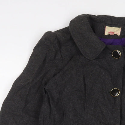 Womens UK Size 10 Miso Grey Overcoat