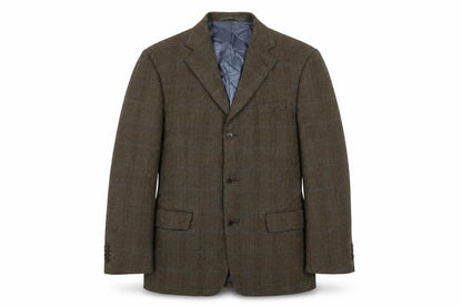 Mens UK Size 38 Racing Green Regular Brown Suit Jacket