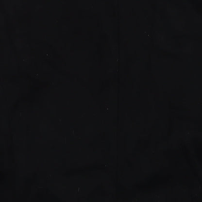 A W Trench Mens Black Overcoat Coat Size XL Button