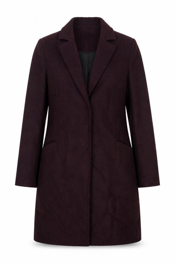 Womens UK Size 8 Collection Purple Overcoat