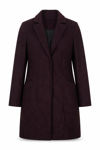 Womens UK Size 8 Collection Purple Overcoat