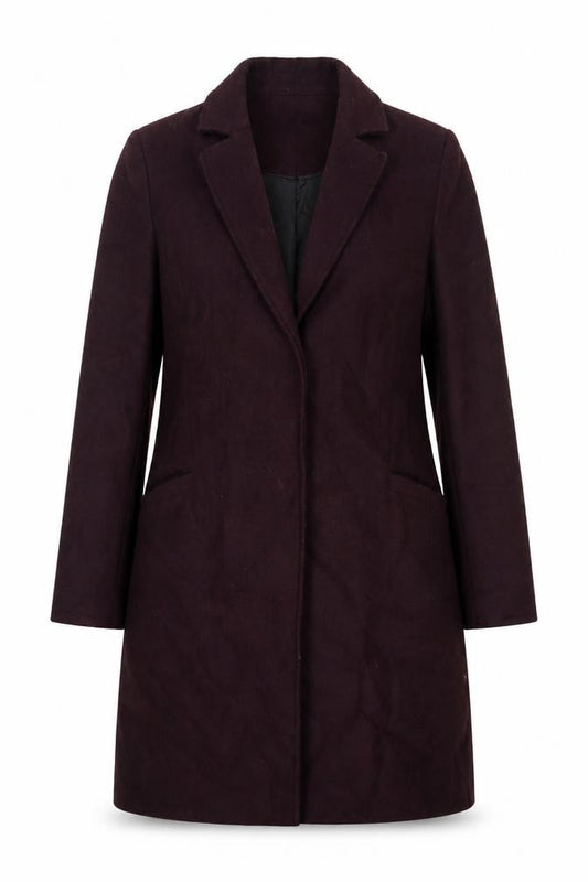 Womens UK Size 8 Collection Purple Overcoat