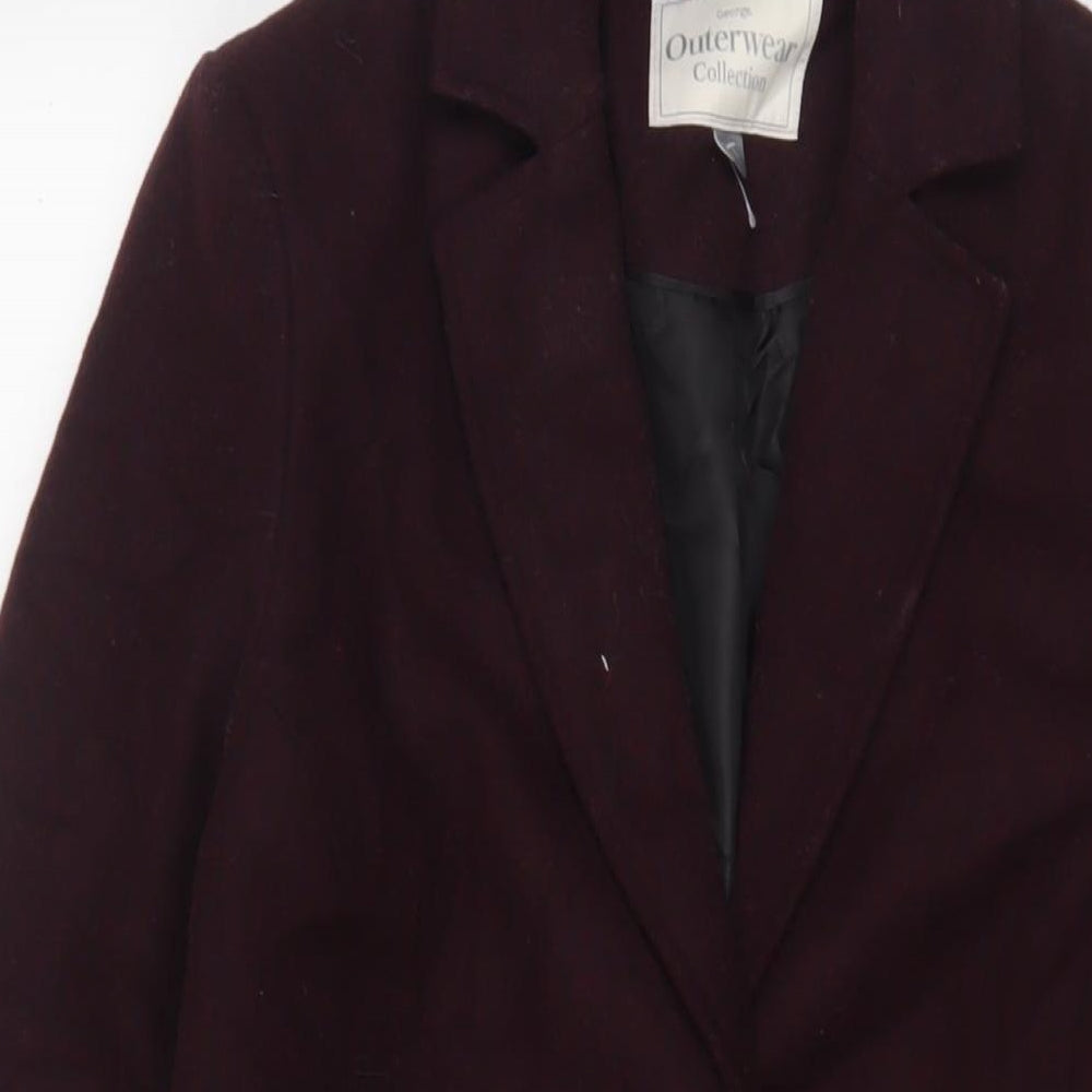 Womens UK Size 8 Collection Purple Overcoat