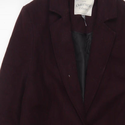 Womens UK Size 8 Collection Purple Overcoat