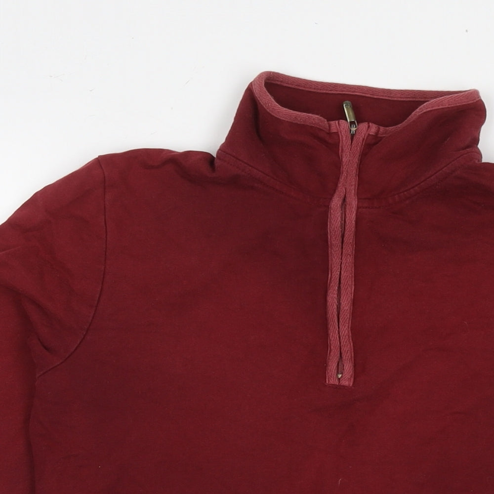Hawkshead Womens Red Cotton Pullover Sweatshirt Size 10 Pullover