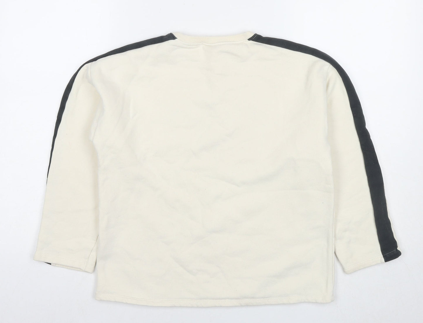 Zara Girls Ivory Cotton Pullover Sweatshirt Size 13-14 Years Pullover - Bella, Belle, Bela