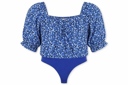 Womens UK Size 16 In the Style One-Piece Blue Bodysuit