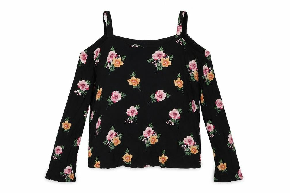 Womens UK Size 14 New Look Black Basic Blouse
