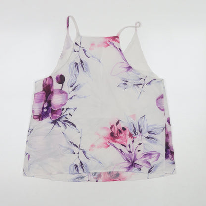 Womens UK Size 12 Yoins White Basic Tank