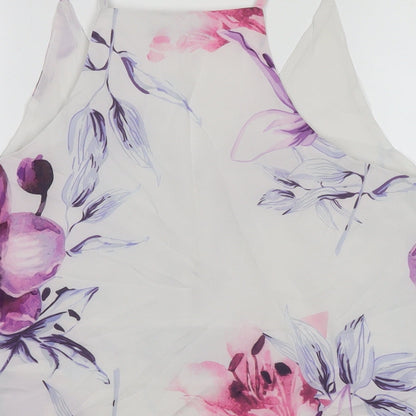 Womens UK Size 12 Yoins White Basic Tank