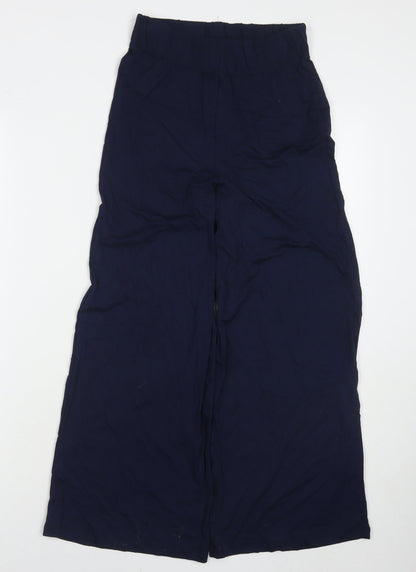 Womens UK Size 6 Marks and Spencer Regular Fit  Blue Trousers