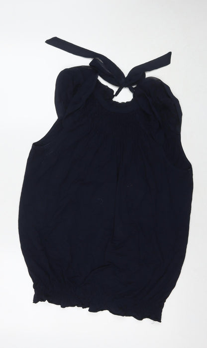 Womens UK Size 10 Topshop Blue Tunic Tank
