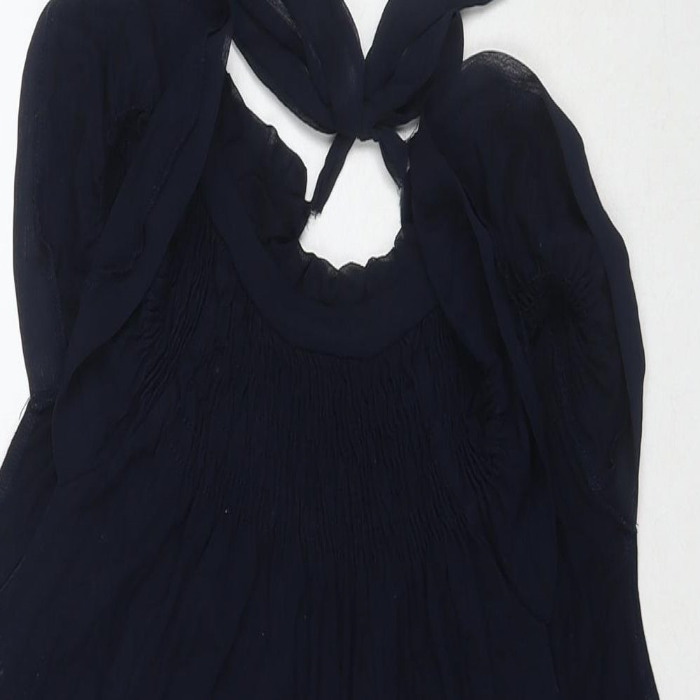 Womens UK Size 10 Topshop Blue Tunic Tank