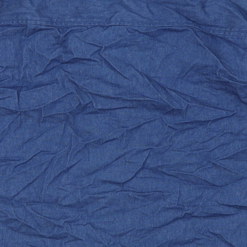Womens UK Size 16 Alfred Dunner Blue Basic Button-Up