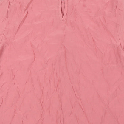 Womens UK Size 8 Marks and Spencer Pink Basic Blouse