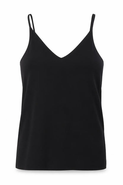 Womens UK Size 6 H&M Black Camisole Button-Up