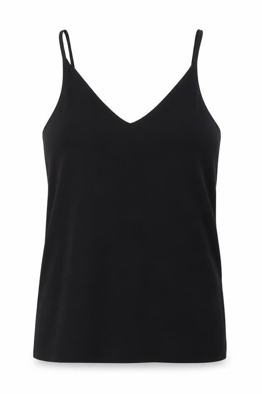 Womens UK Size 6 H&M Black Camisole Button-Up