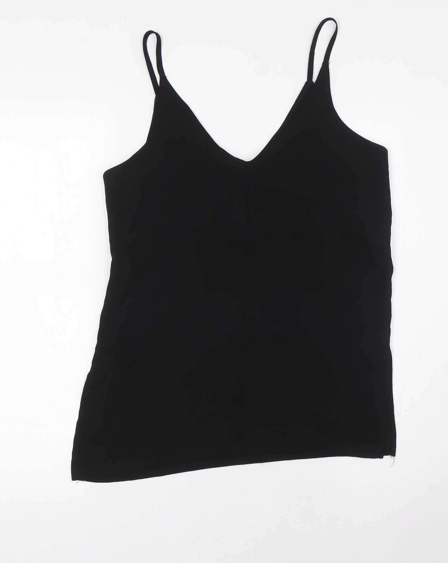 Womens UK Size 6 H&M Black Camisole Button-Up