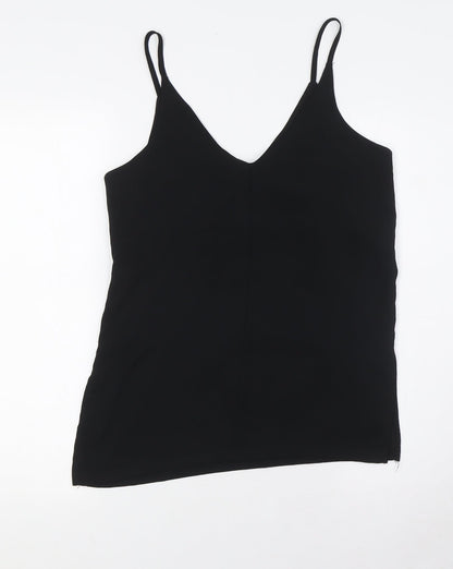 Womens UK Size 6 H&M Black Camisole Button-Up