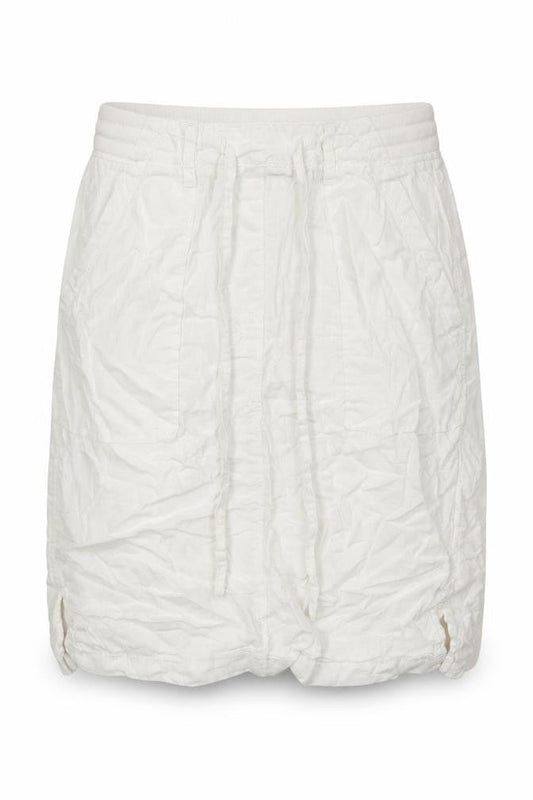Marks and Spencerw Womens White Flax A-Line Skirt Size 8 - Elasticated Waist