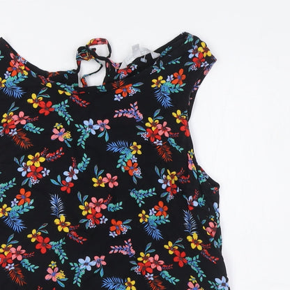 Womens UK Size 10 Red Herring Multicoloured Basic Button-Up