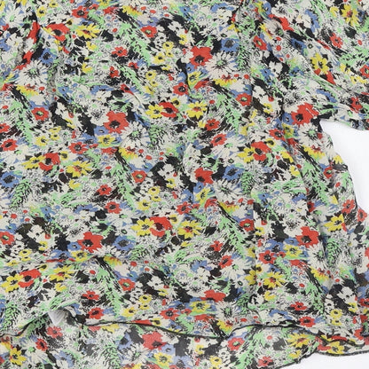 Womens UK Size 8 New London Multicoloured Basic Button-Up