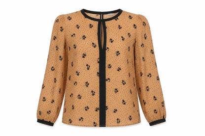 Womens UK Size 10 Marks and Spencer Brown Basic Button-Up