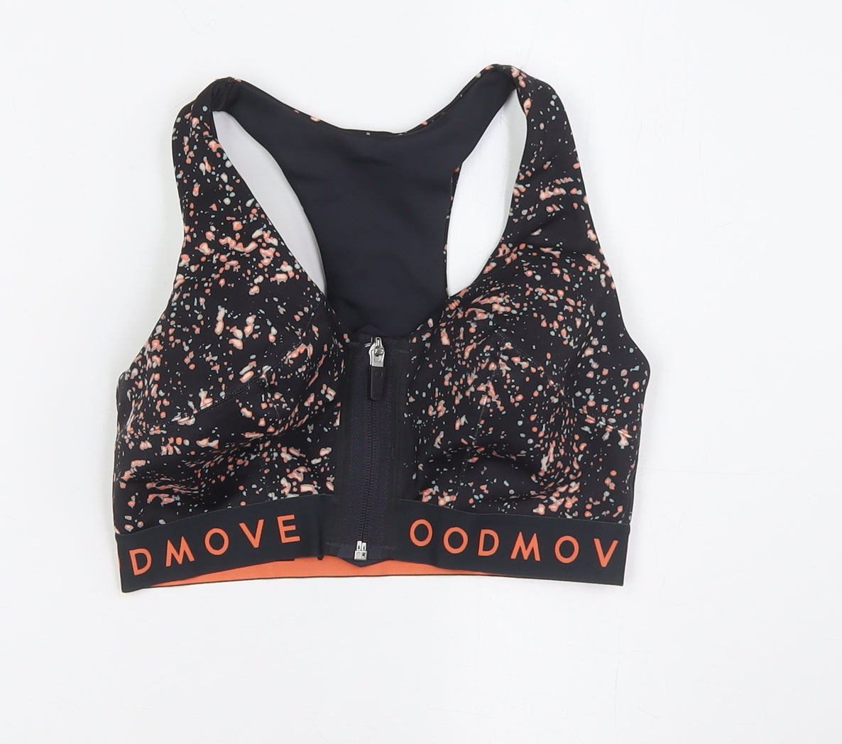 Marks and Spencer Womens Black Polyester Cropped Tank Size S V-Neck Zip - Size 32D