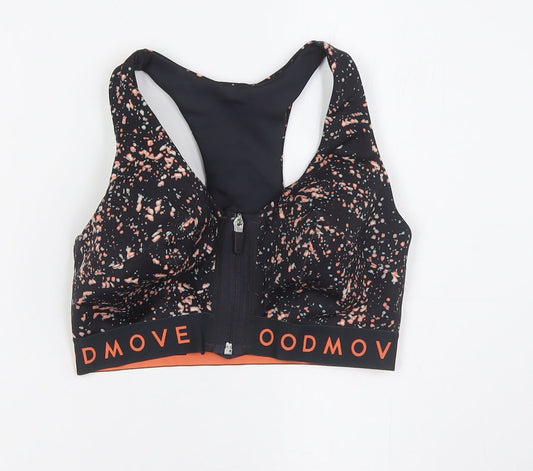 Marks and Spencer Womens Black Polyester Cropped Tank Size S V-Neck Zip - Size 32D