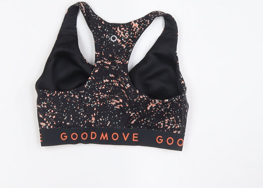 Marks and Spencer Womens Black Polyester Cropped Tank Size S V-Neck Zip - Size 32D