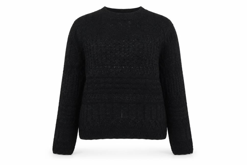 Womens UK Size M Marks and Spencer Black Pullover Jumper