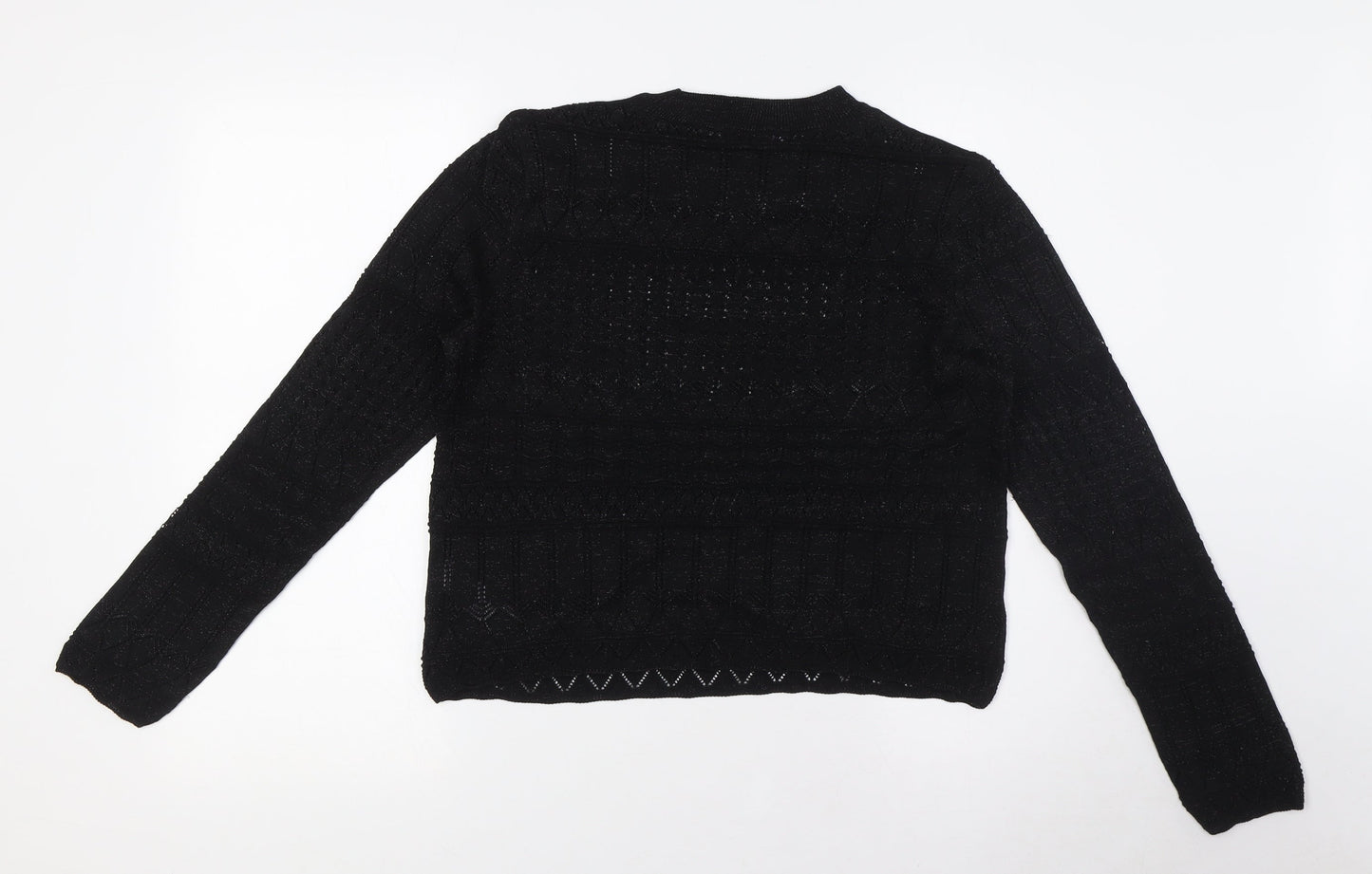 Womens UK Size M Marks and Spencer Black Pullover Jumper