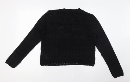 Womens UK Size M Marks and Spencer Black Pullover Jumper