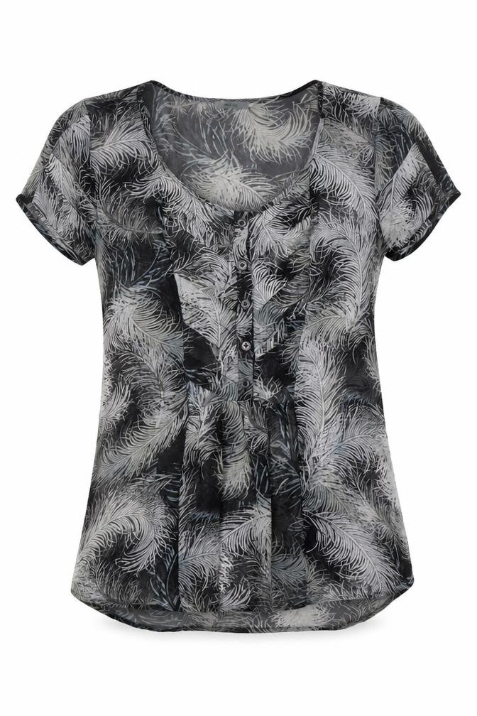 Womens UK Size XS Kimchi Blue Black Basic Button-Up