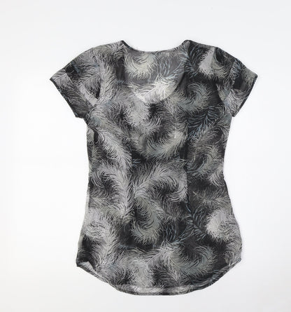 Womens UK Size XS Kimchi Blue Black Basic Button-Up