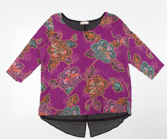Womens UK Size 10 Per Una Multicoloured Basic Button-Up