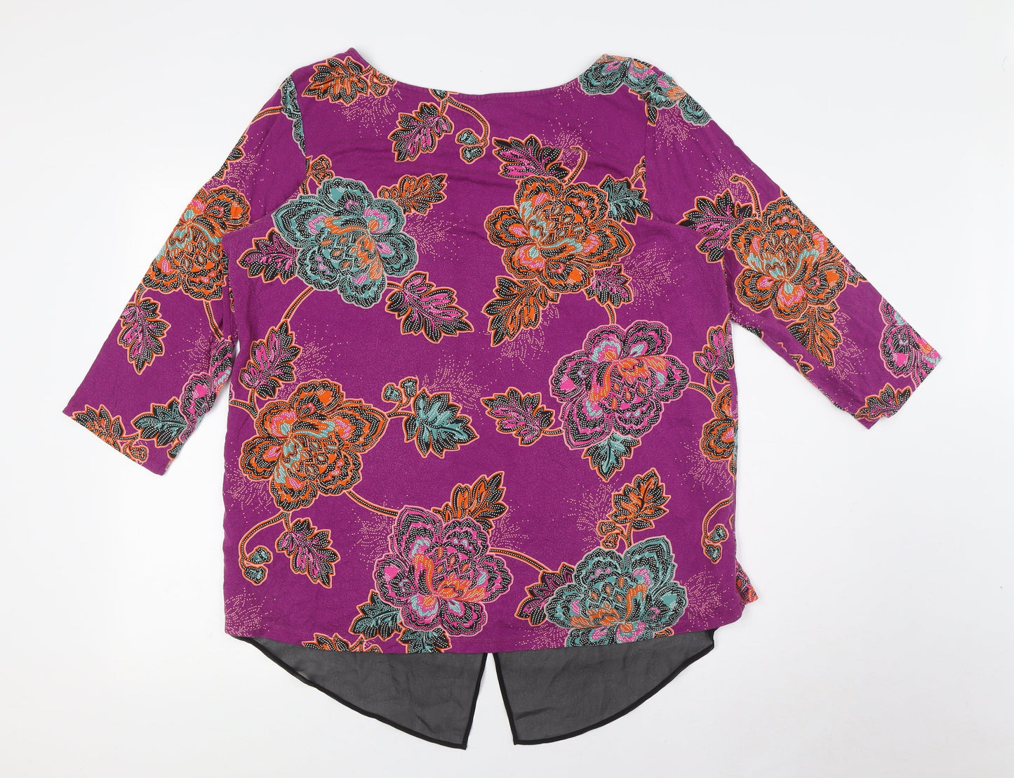 Womens UK Size 10 Per Una Multicoloured Basic Button-Up