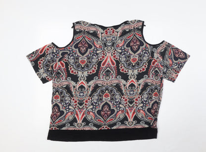 Womens UK Size XL Wallis Multicoloured Basic Button-Up