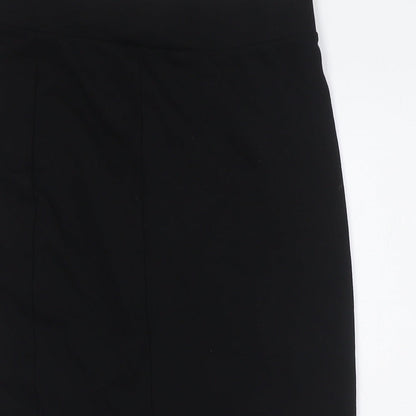 H&M Womens Black Polyester Straight & Pencil Skirt Size S