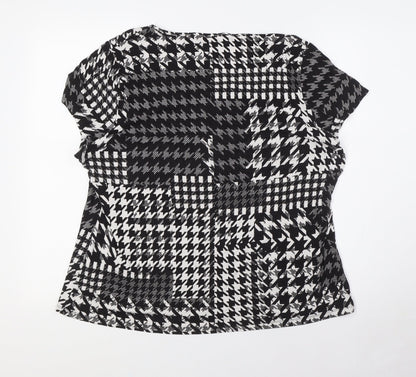 Womens UK Size 20 Marks and Spencer Black Basic Button-Up