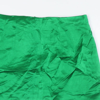 Womens UK Size S Zara A-Line Satin Skirt