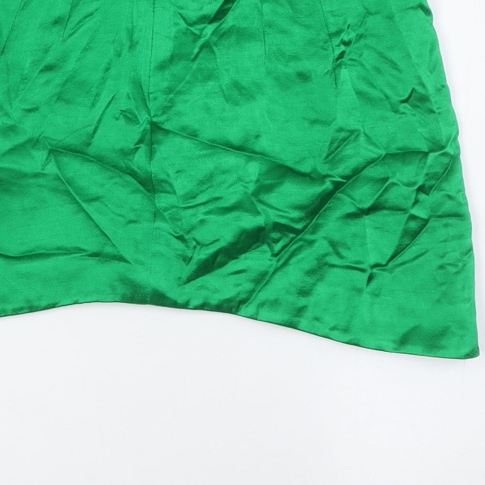 Womens UK Size S Zara A-Line Satin Skirt