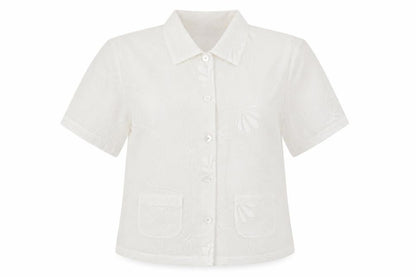 Womens UK Size 12 Verse Ivory Basic Button-Up
