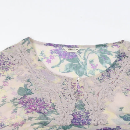 Womens UK Size 12 Marks and Spencer Beige Basic Button-Up