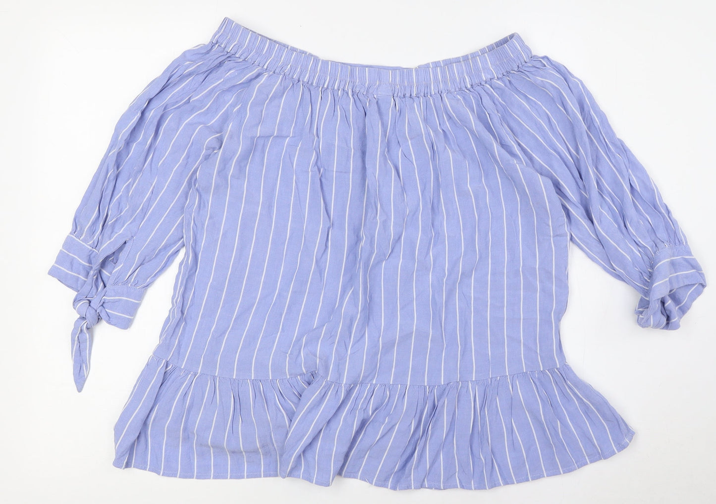 Womens UK Size M Saint Tropez Blue Basic Button-Up